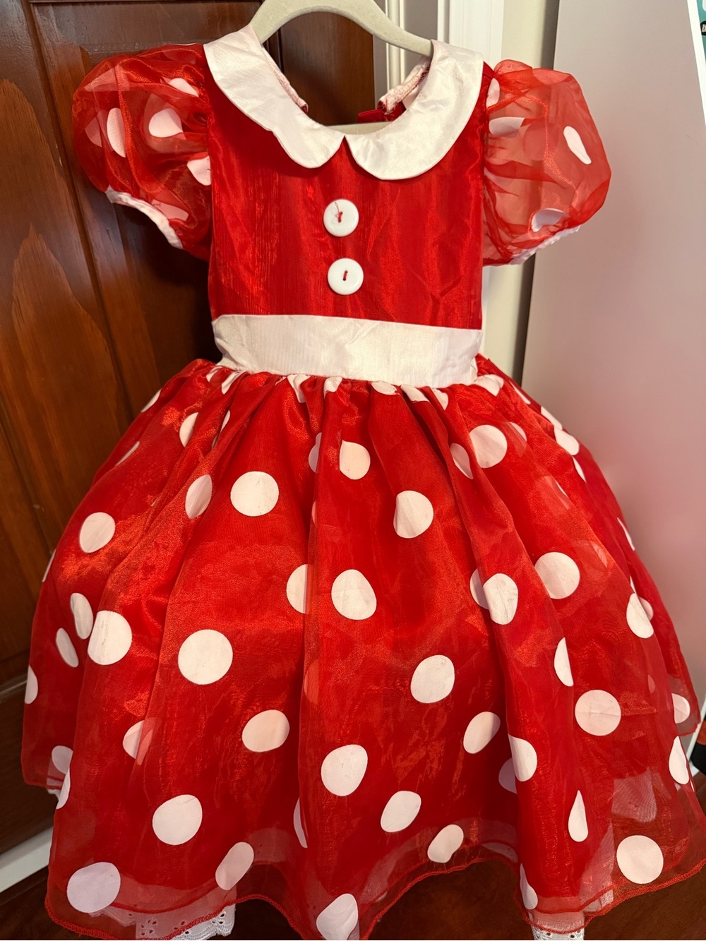 Pottery Barn Kids Minnie Mouse Costume Great Condition - Picture 5 of 7